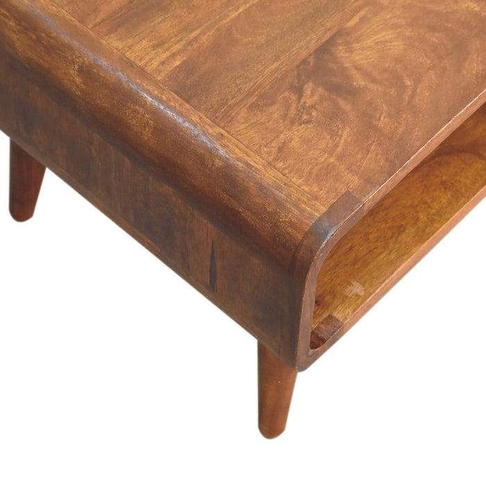 Open Chestnut Media Unit - Brown, Wood
