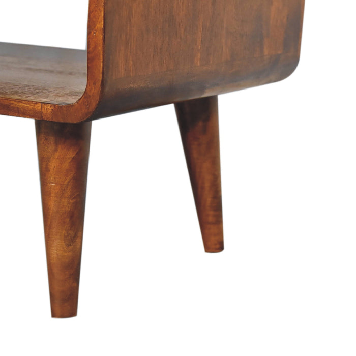 Open Chestnut Media Unit - Brown, Wood