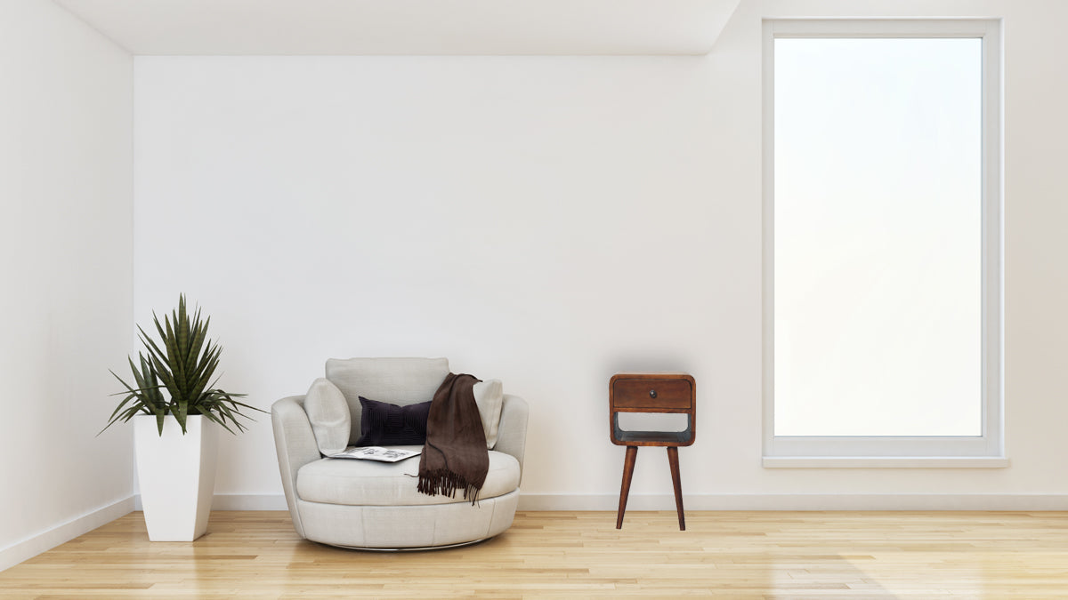 Mini Chestnut Curve Lower Bedside