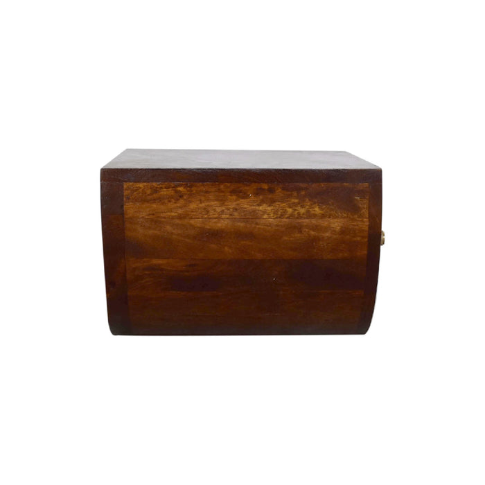 Chestnut Crescent Floating Bedside - Brown, Wood