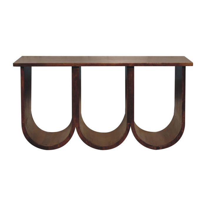Triple Open Style Coffee Table - Brown, Wood