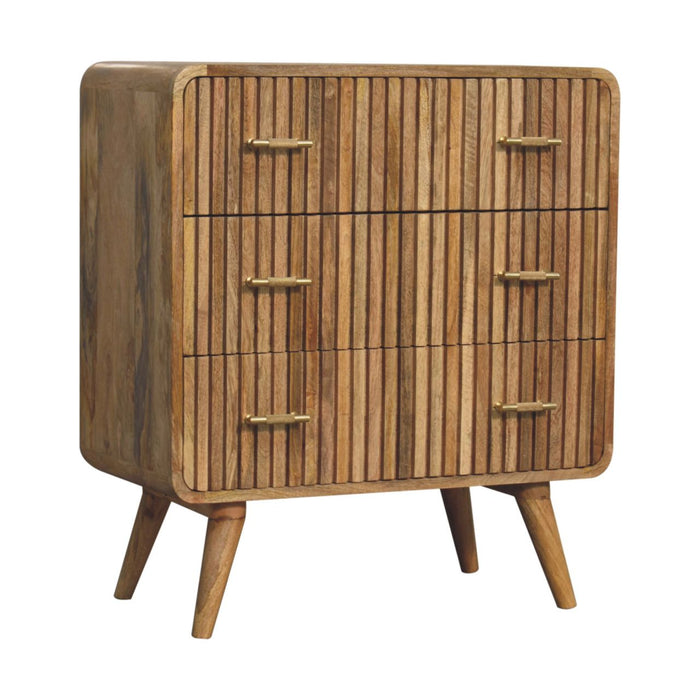 T-bar Ridged Chest - Brown, Wood
