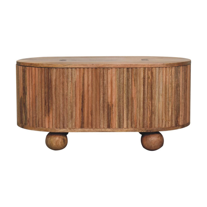 Soba Ball Lid-up Coffee Table - Brown, Wood