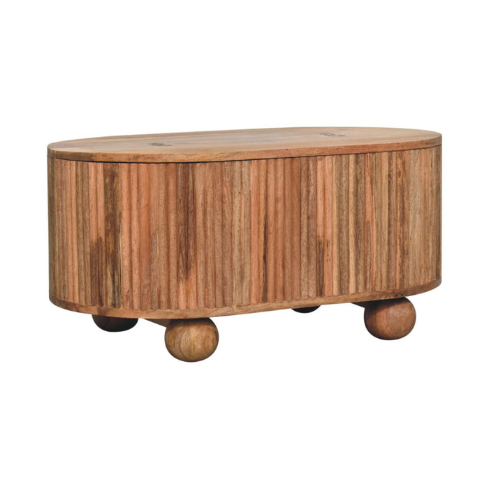 Soba Ball Lid-up Coffee Table - Brown, Wood