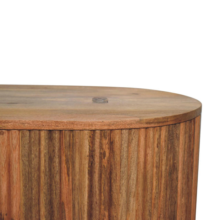 Soba Ball Lid-up Coffee Table - Brown, Wood