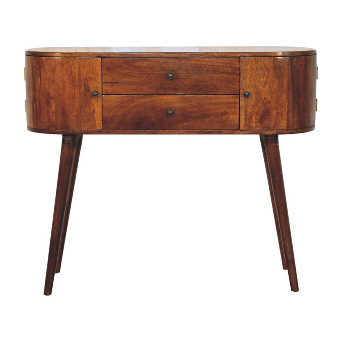 Grove Chestnut Console Table - Brown, Wood