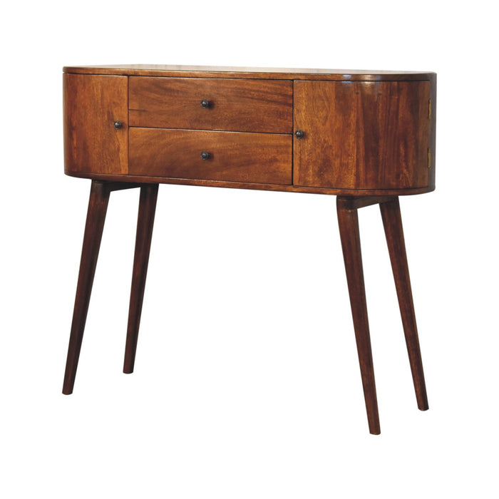 Grove Chestnut Console Table - Brown, Wood