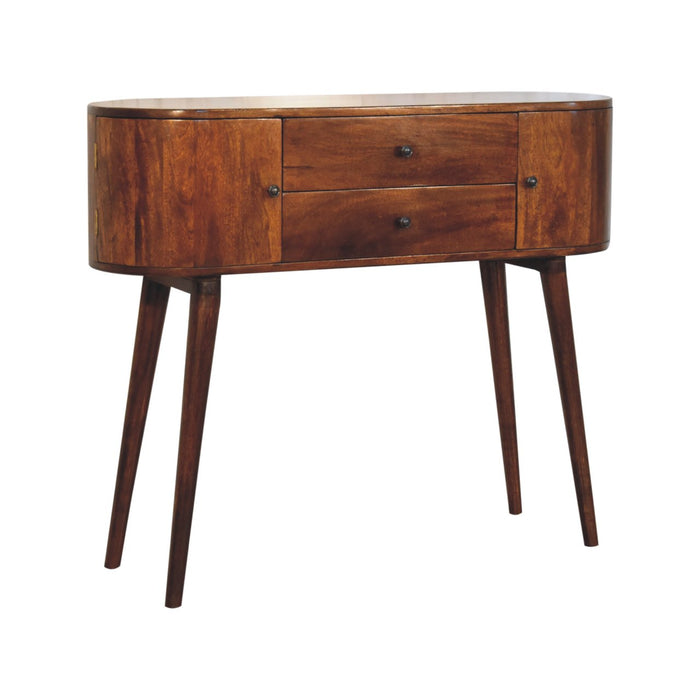 Grove Chestnut Console Table - Brown, Wood