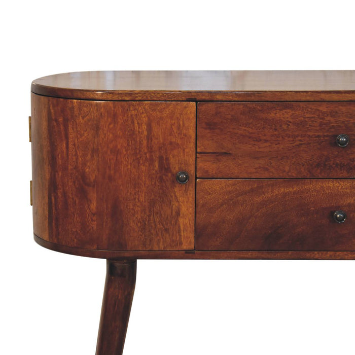 Grove Chestnut Console Table - Brown, Wood