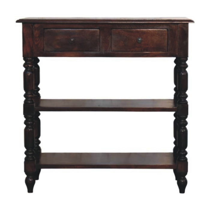 Turned legs Cherry Side Table