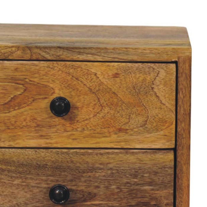 Solis 2-Drawer Oak-ish Wall Mounted Nightstand - Natural, Wood