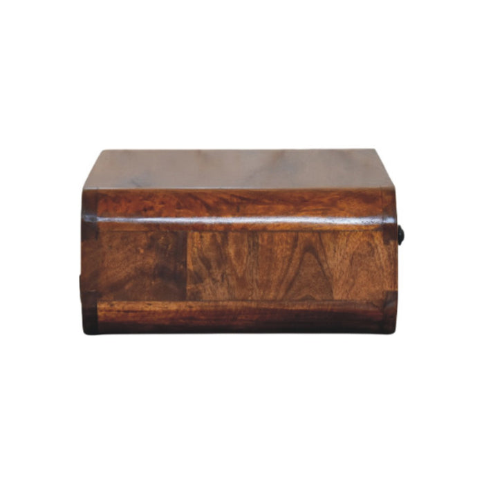 Avora Wall-Mounted Honey Caramel 1 Drawer Nightstand