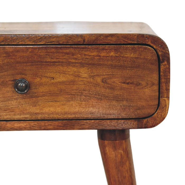 Avora Chestnut Nightstand with 1 drawer - Brown, Wood
