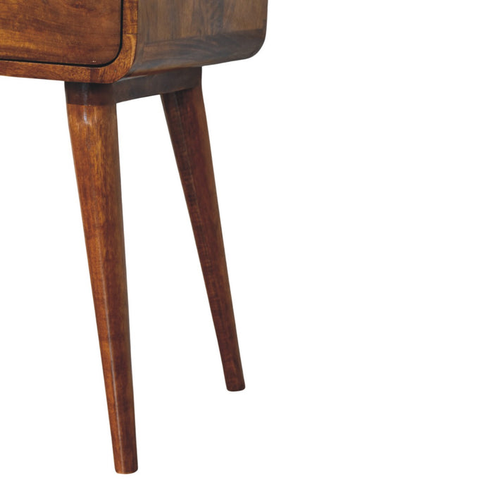 Avora Chestnut Nightstand with 1 drawer - Brown, Wood