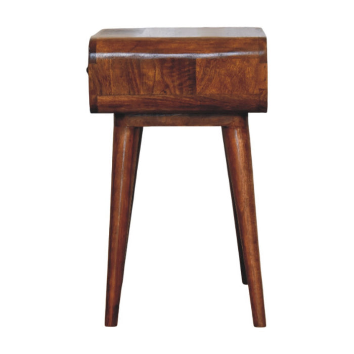 Avora Chestnut Nightstand with 1 drawer - Brown, Wood