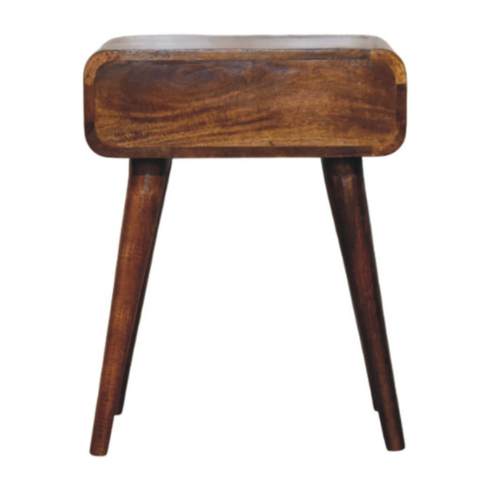 Avora Chestnut Nightstand with 1 drawer - Brown, Wood