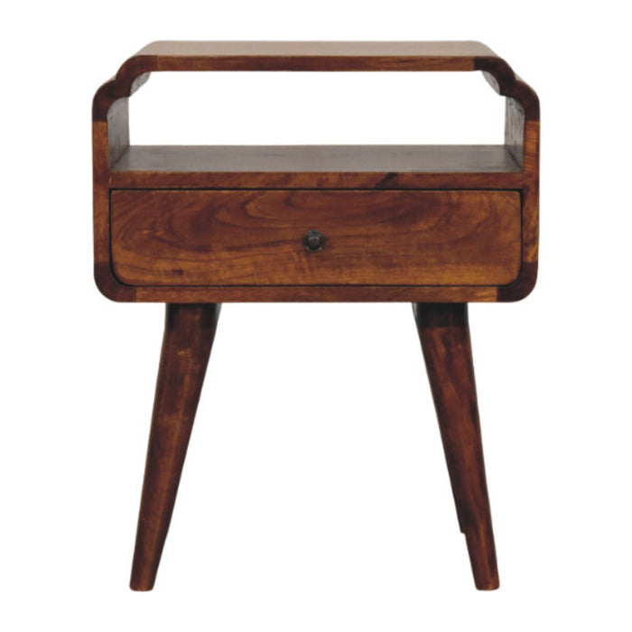 Newton Chestnut Nightstand - Brown, Wood