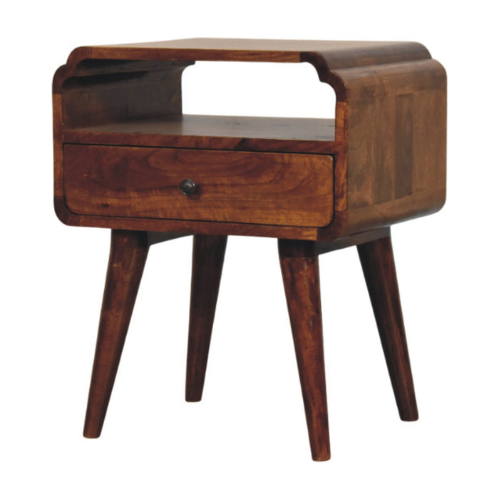 Newton Chestnut Nightstand - Brown, Wood