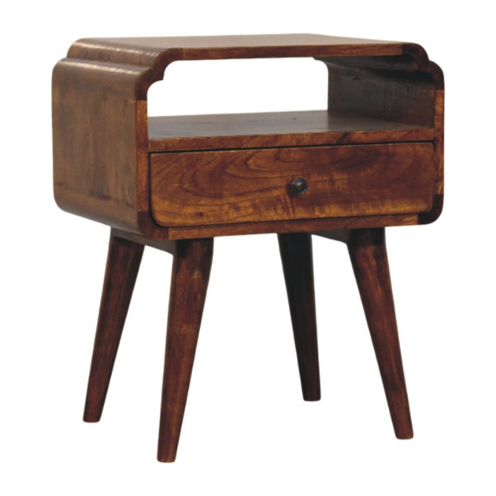Newton Chestnut Nightstand - Brown, Wood