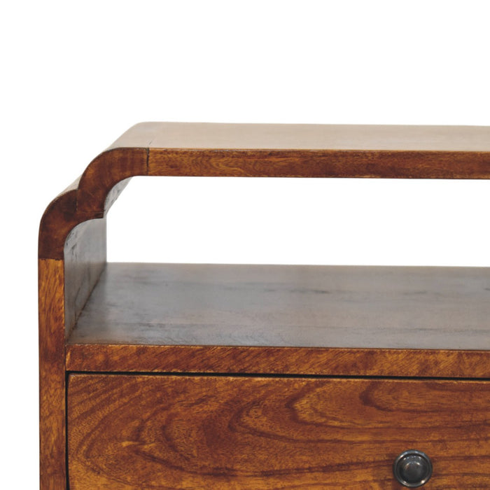 Newton Chestnut Nightstand - Brown, Wood