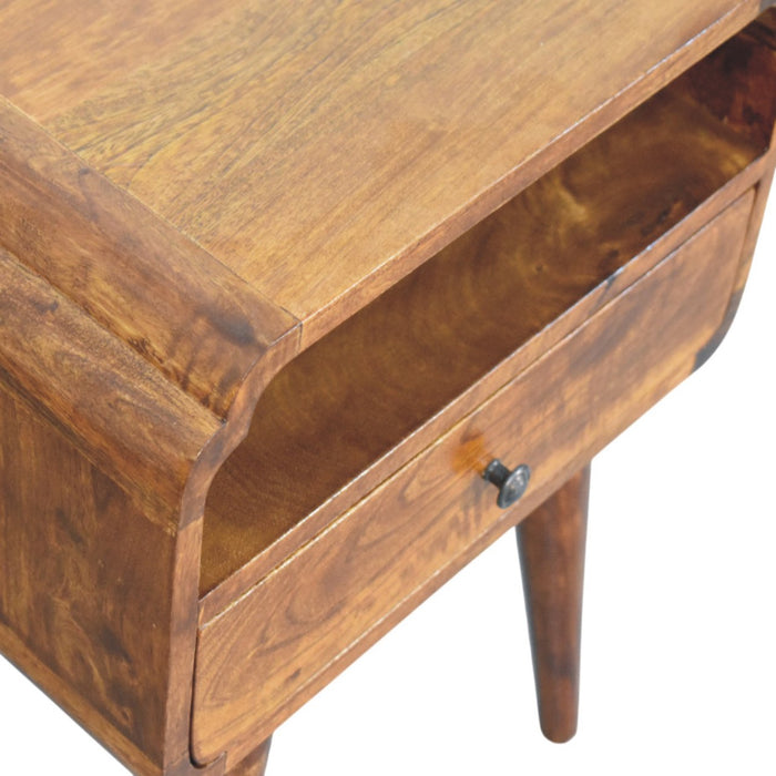 Newton Chestnut Nightstand - Brown, Wood