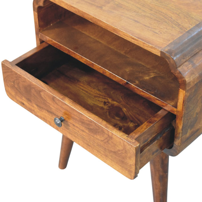 Newton Chestnut Nightstand - Brown, Wood