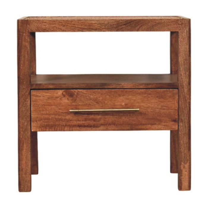 Saffron Rattan Nightstand