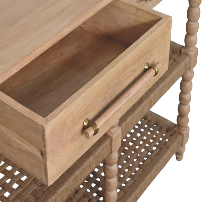 Spindle Console Table - Natural, Wood