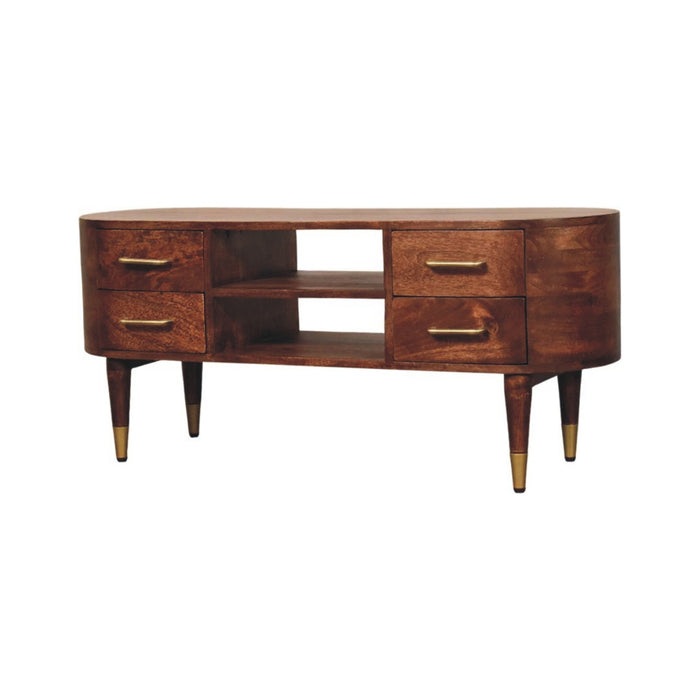Valenza Media Unit - Brown, Wood