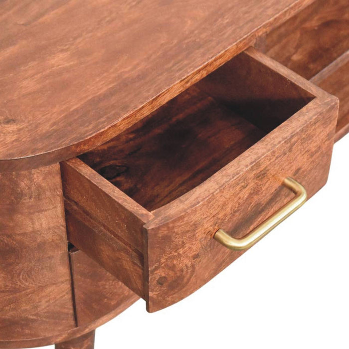 Valenza Media Unit - Brown, Wood