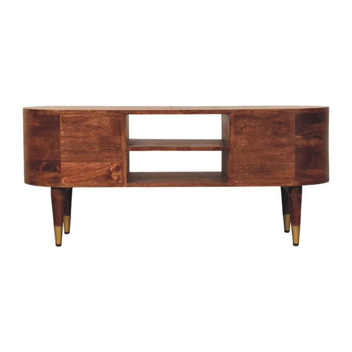 Valenza Media Unit - Brown, Wood