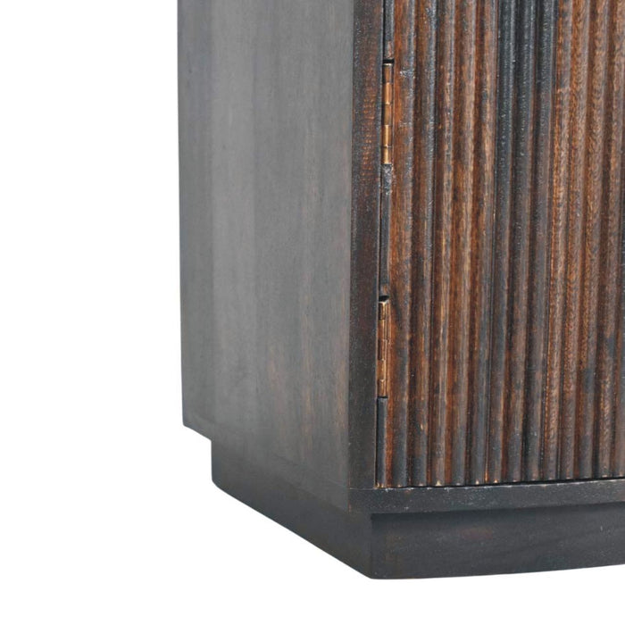 Milan Bedside - Brown, Wood