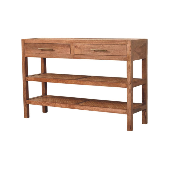 Saffron Rattan Console - Natural, Rattan