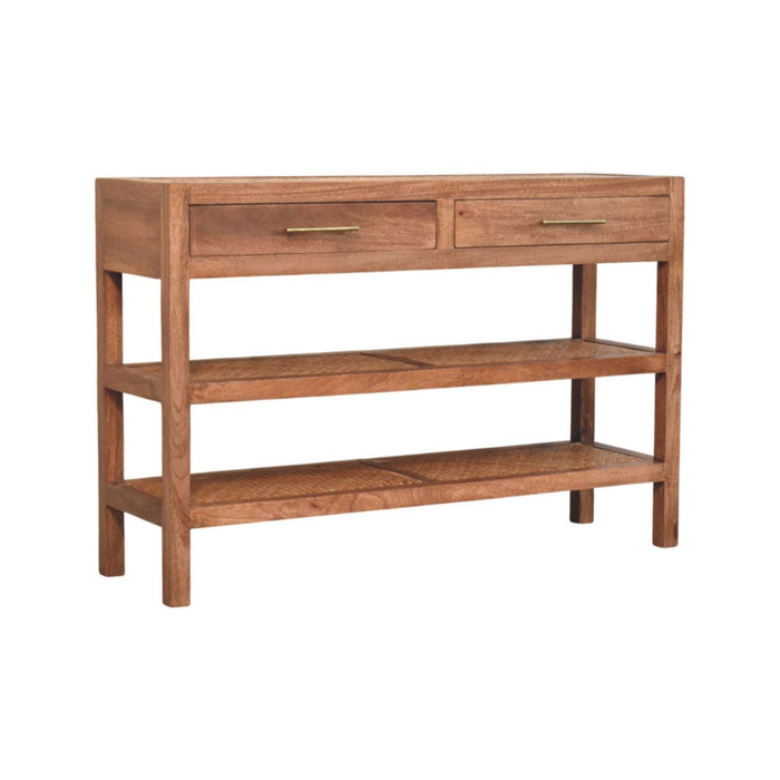 Saffron Rattan Console - Natural, Rattan