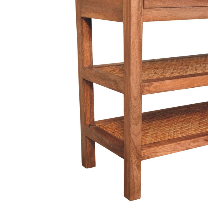 Saffron Rattan Console - Natural, Rattan