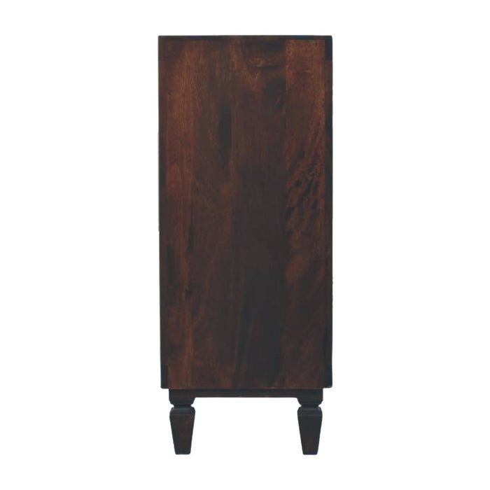 Cadiz Carved Drawer Chest - Brown, Wood