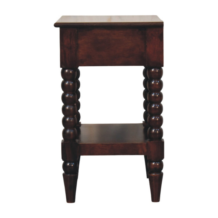 Spindle Winewood Bedside - Brown, Wood