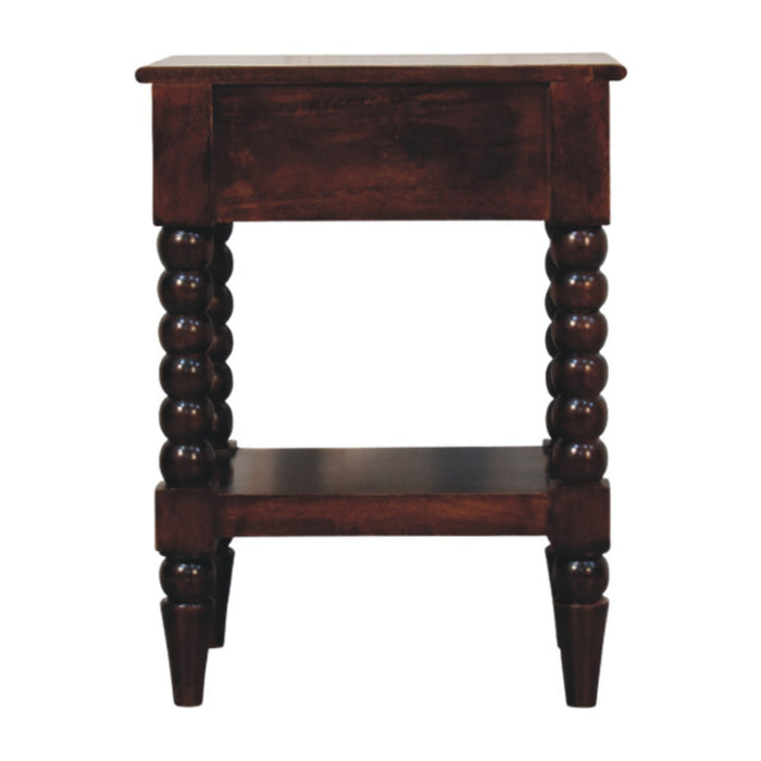 Spindle Winewood Bedside - Brown, Wood