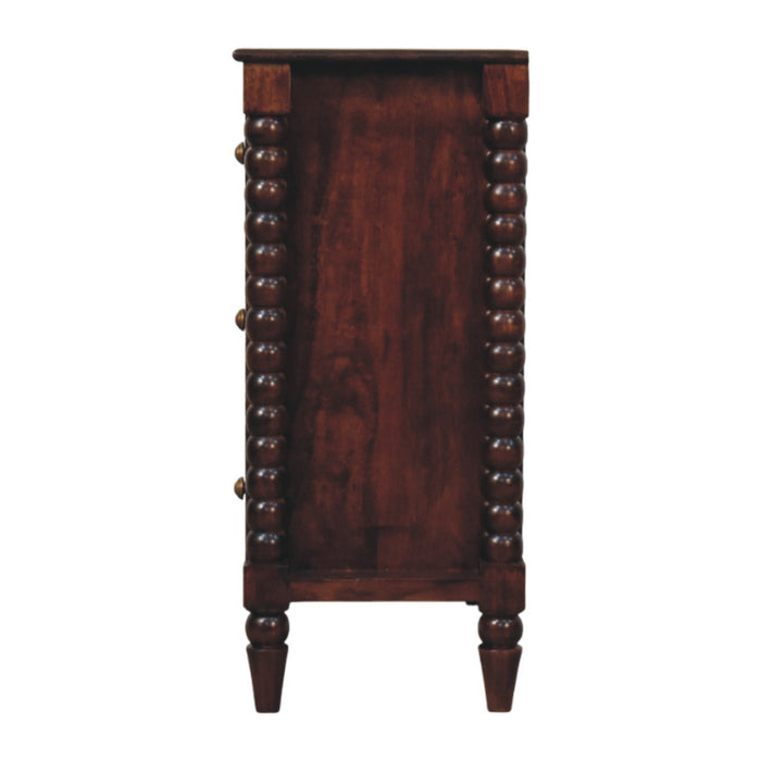 Spindle Winewood Chest - Brown, Wood
