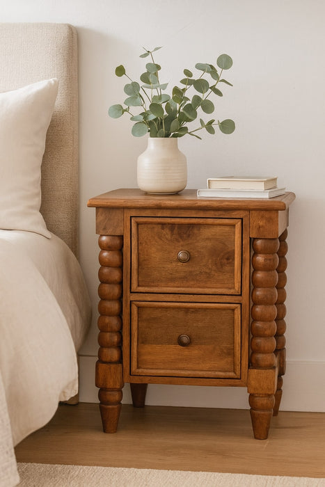 Spindle Amber Bedside