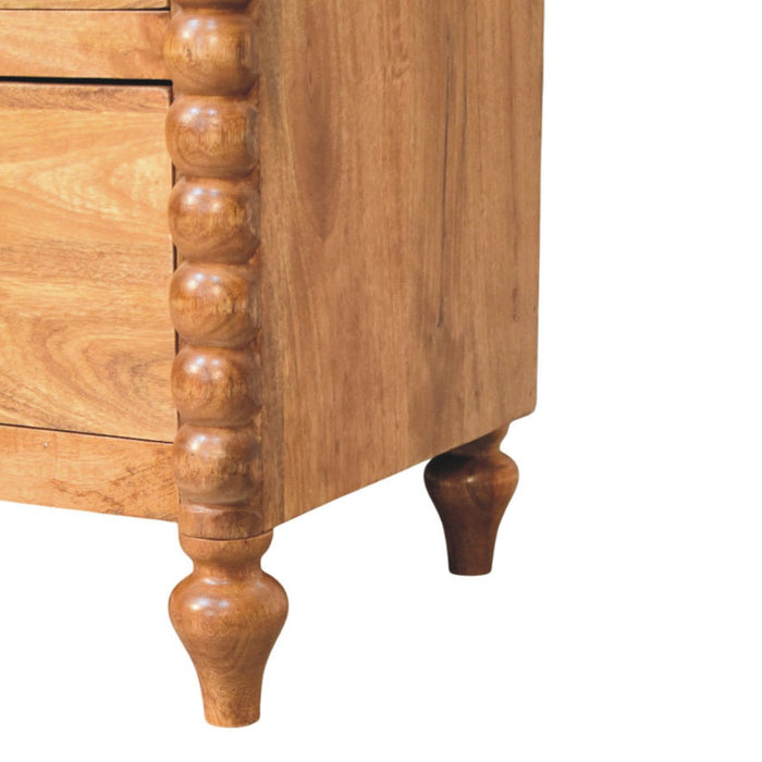 Spindle 3-Drawer Chest - Natural, Wood