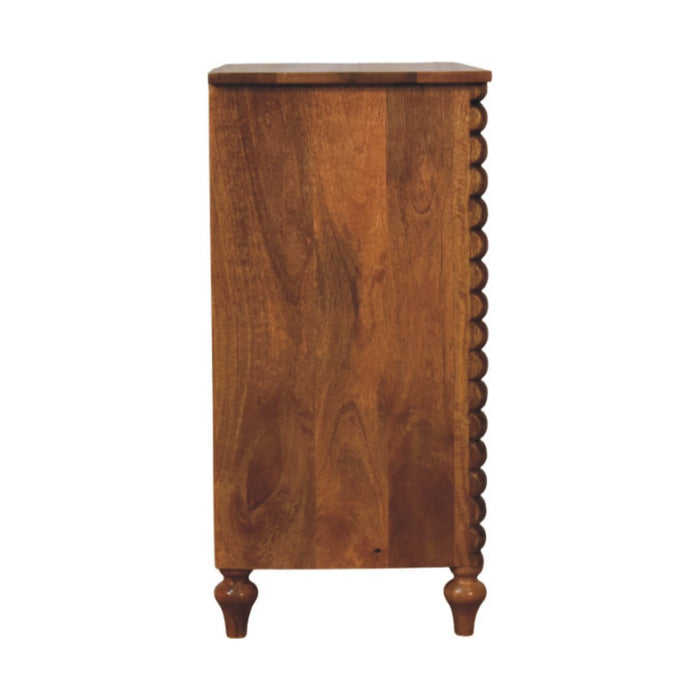 Spindle 3-Drawer Chest - Natural, Wood