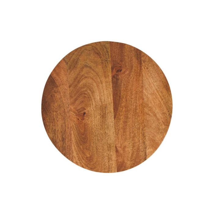 Curved Base Side Table - Natural, Wood