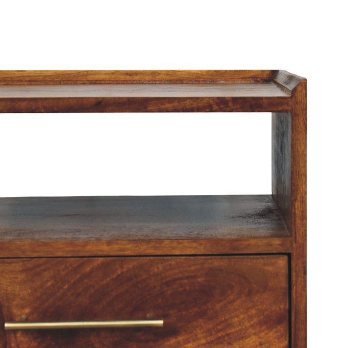 Valenza Open Frame Bedside - Brown, Wood