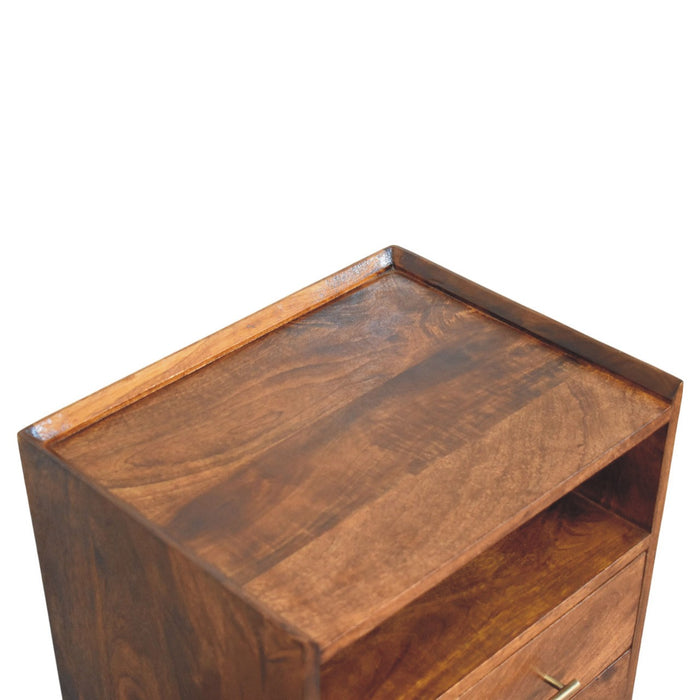 Valenza Open Frame Bedside - Brown, Wood