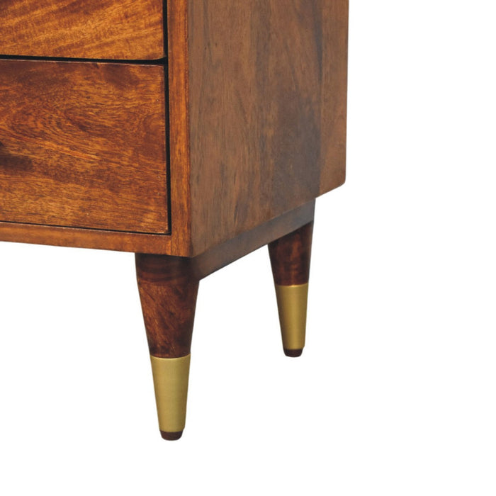Valenza Open Frame Bedside - Brown, Wood