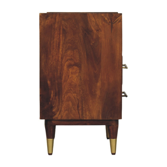 Valenza Open Frame Bedside - Brown, Wood