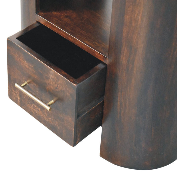 Valencia Bedside - Brown, Wood