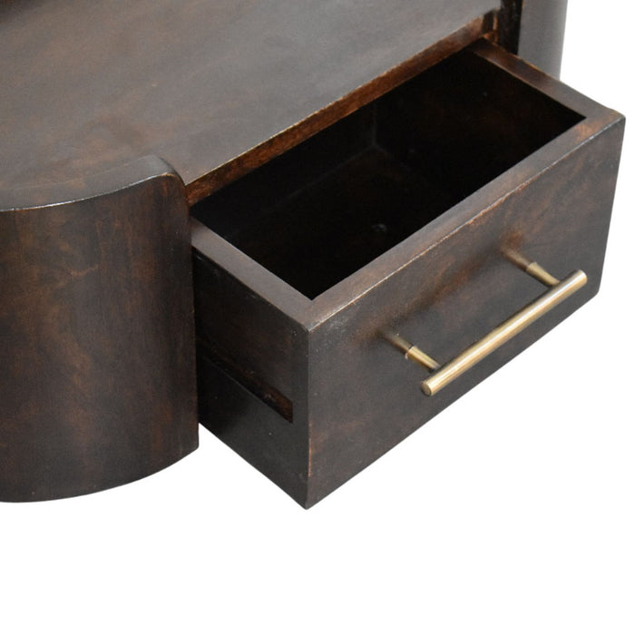 Valencia Wall-Mounted Bedside - Brown, Wood