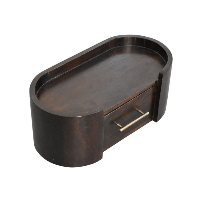 Valencia Wall-Mounted Bedside - Brown, Wood